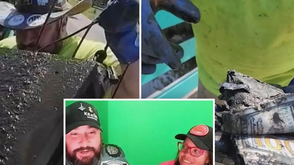 Cặp vợ chồng câu cá nam châm được... két sắt chứa đầy những tờ tiền không nguyên vẹn