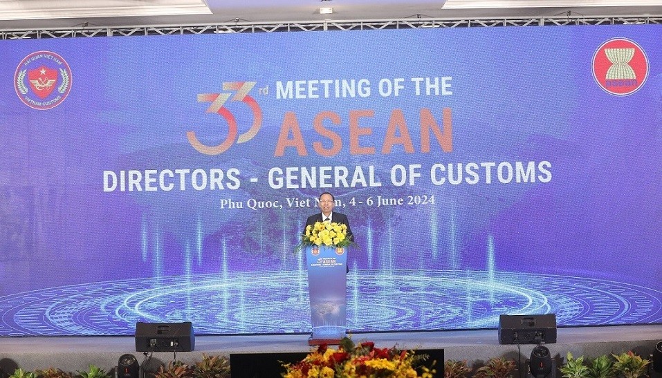 Chính thức khai mạc Hội nghị Tổng cục trưởng Hải quan các nước ASEAN lần thứ 33 tại Phú Quốc. (Nguồn: BTC) Chính thức khai mạc Hội nghị Tổng cục trưởng Hải quan các nước ASEAN lần thứ 33 tại Phú Quốc. (Nguồn: BTC)