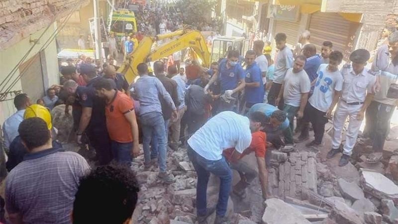 Sập nhà ở Ai Cập khiến 5 người thiệt mạng