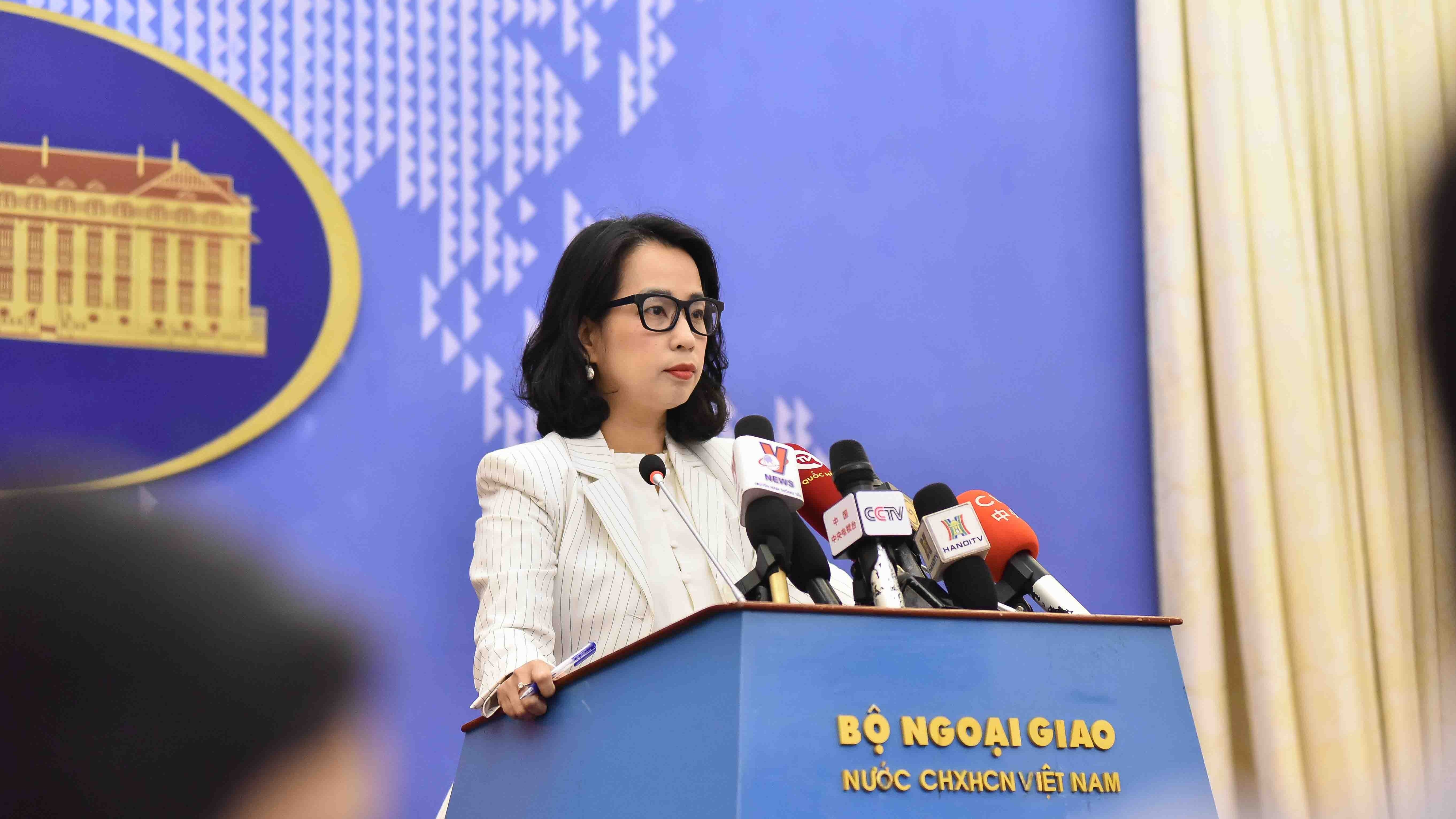 Yêu cầu Trung Quốc chấm dứt hoạt động khảo sát trái phép của tàu Hải Dương 26 trong vùng biển của Việt Nam