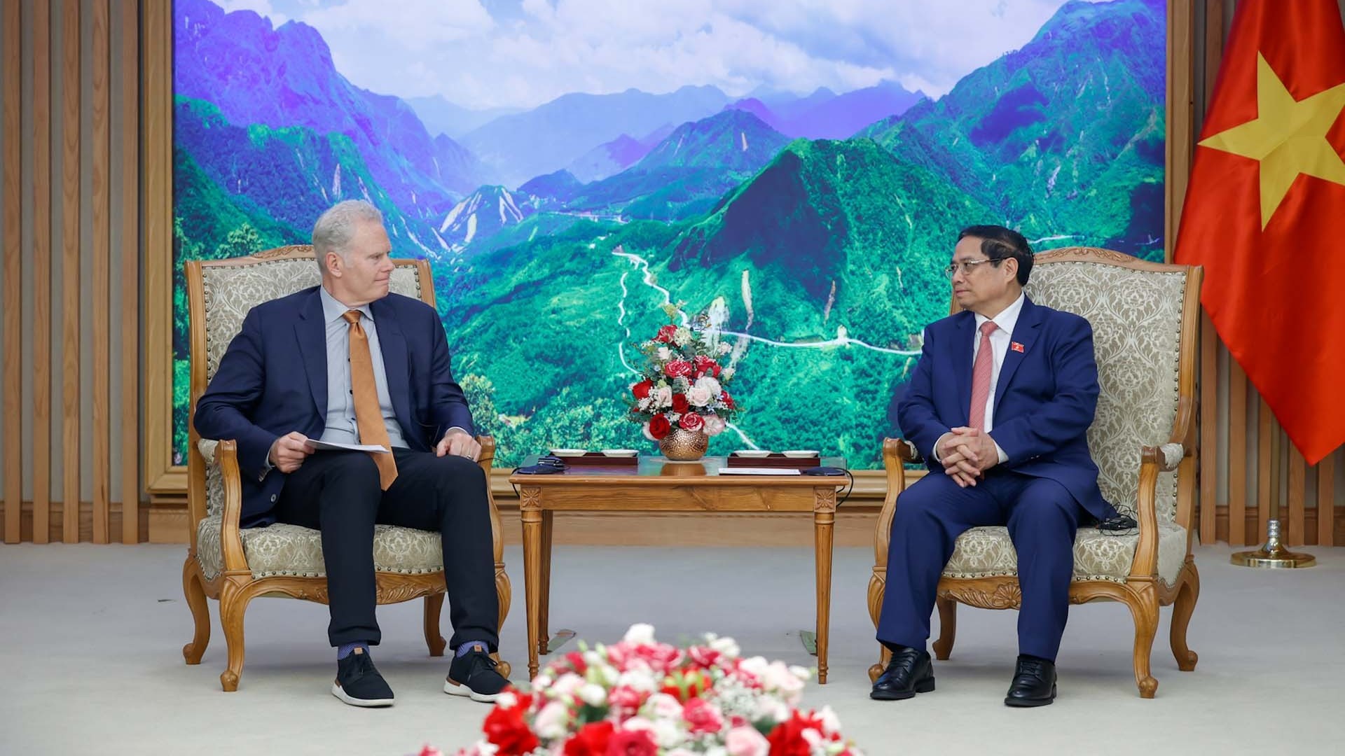 Thủ tướng Phạm Minh Chính tiếp Chủ tịch, Giám đốc Tập đoàn FedEx Express