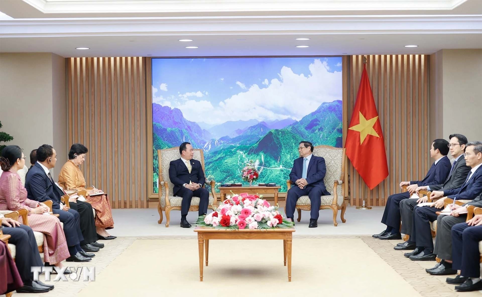 Thủ tướng Phạm Minh Chính tiếp Bộ trưởng Bộ Thanh tra Campuchia