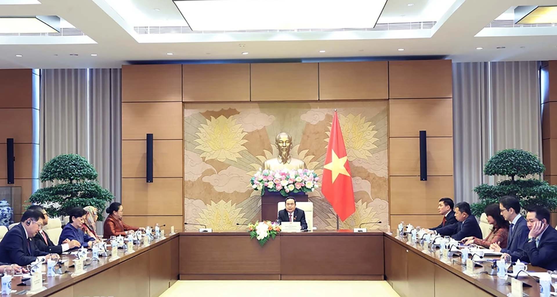 Toàn cảnh buổi tiếp. (Nguồn: TTXVN) Toàn cảnh buổi tiếp. (Nguồn: TTXVN)