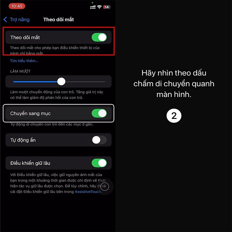 Điều khiển iPhone bằng mắt trên iOS 18 siêu thú vị mà bạn nên thử Điều khiển iPhone bằng mắt trên iOS 18 siêu thú vị mà bạn nên thử