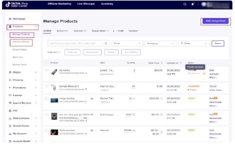 Hướng dẫn chi tiết cách đăng sản phẩm trên Tiktok Shop trên điện thoại