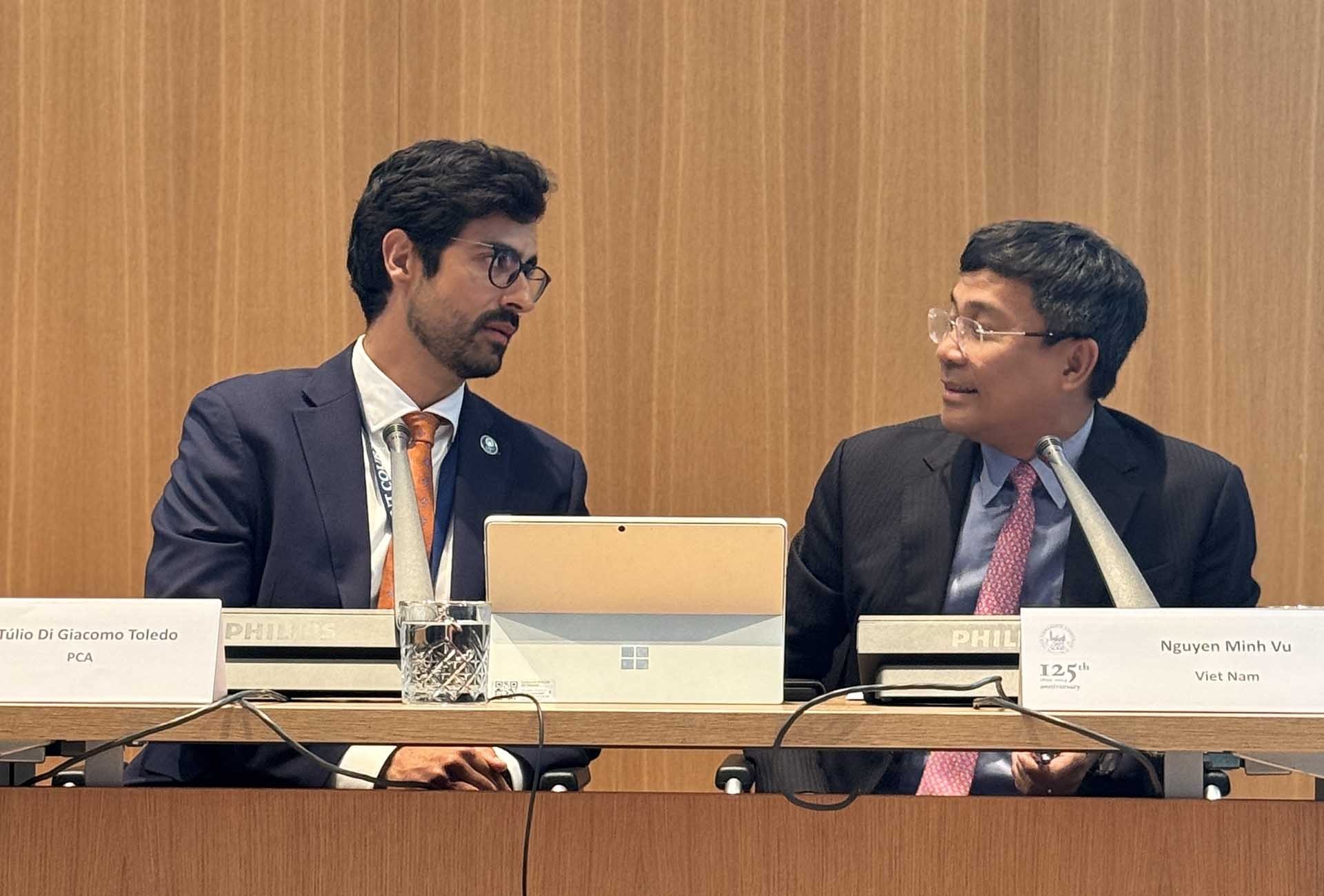 Thứ trưởng Thường trực Nguyễn Minh Vũ tham dự lễ kỷ niệm 125 năm thành lập Tòa trọng tài thường trực