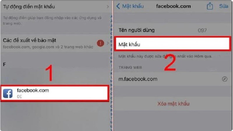 Bật mí cách xem mật khẩu Facebook trên iPhone siêu đơn giản