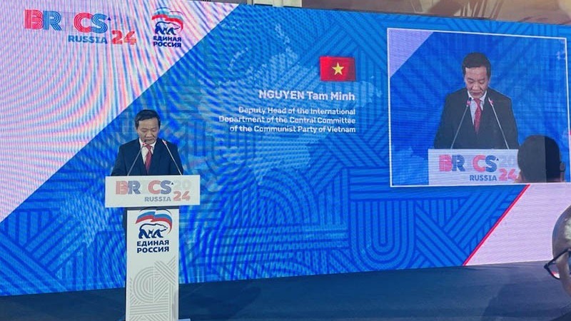 Đoàn đại biểu Đảng Cộng sản Việt Nam dự Diễn đàn liên đảng quốc tế BRICS+ tại Nga
