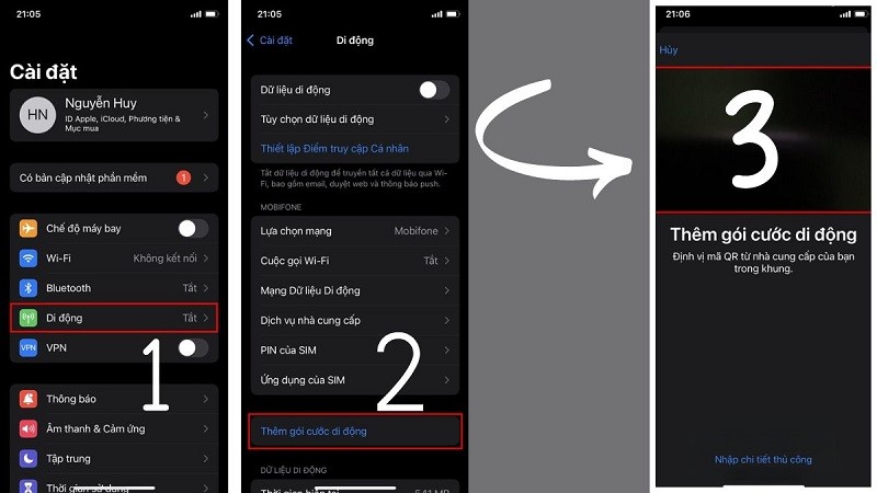 Kích hoạt eSIM trên iPhone chỉ với vài thao tác đơn giản Kích hoạt eSIM trên iPhone chỉ với vài thao tác đơn giản