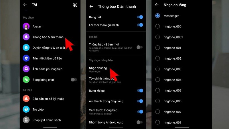 Đổi nhạc chuông Messenger trên điện thoại chỉ với vài thao tác đơn giản Đổi nhạc chuông Messenger trên điện thoại chỉ với vài thao tác đơn giản