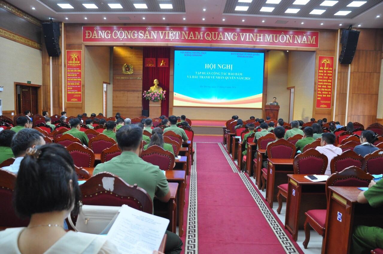 Hội nghị tập huấn công tác nhân quyền tỉnh Hải Dương năm 2024 Hội nghị tập huấn công tác nhân quyền tỉnh Hải Dương năm 2024