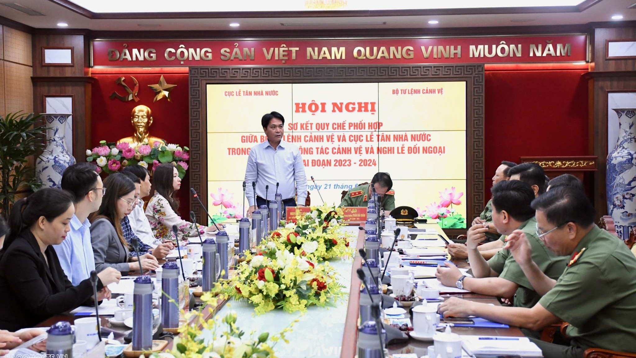 Tăng cường phối hợp công tác trong cảnh vệ và nghi lễ đối ngoại