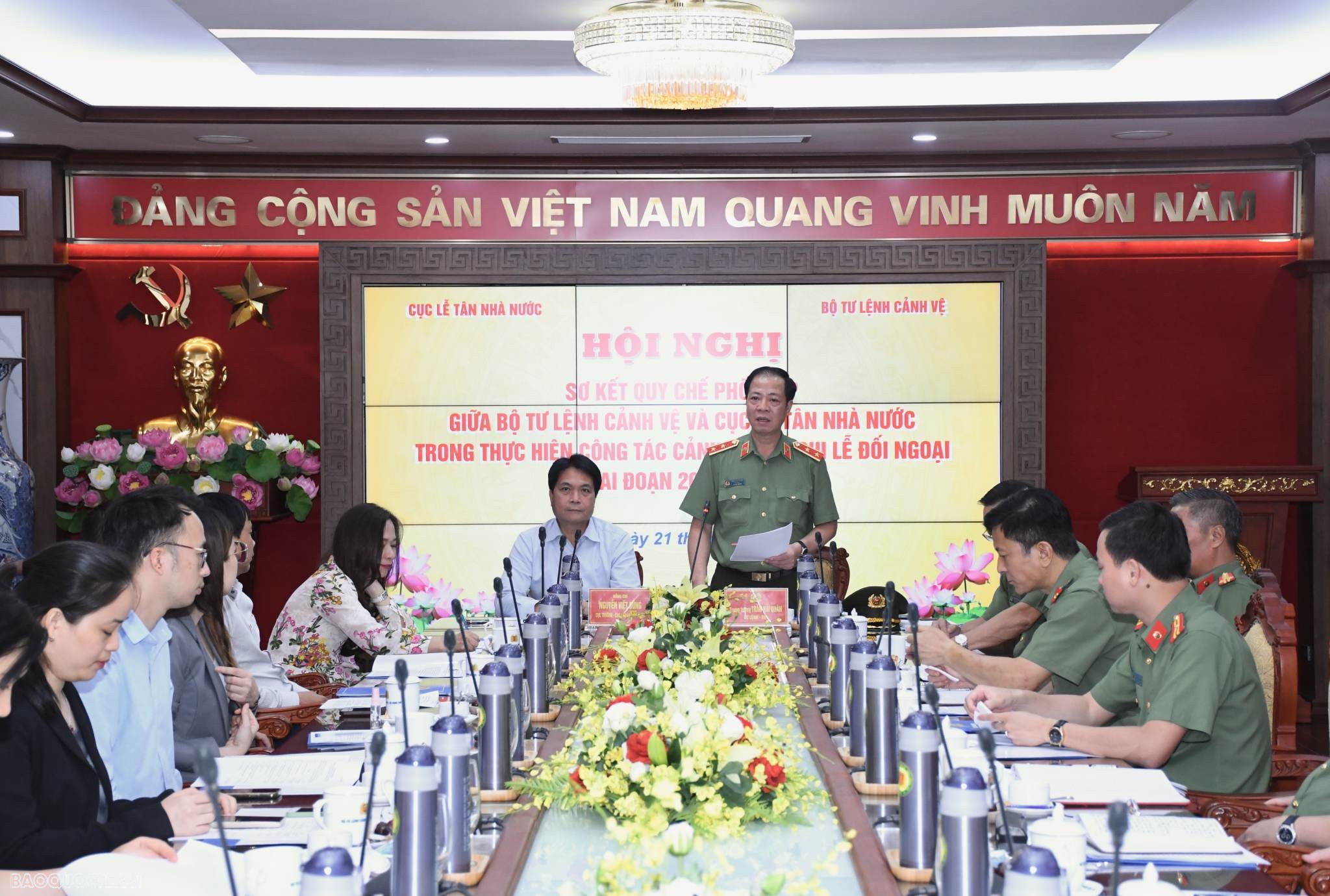 Tăng cường phối hợp công tác trong cảnh vệ và nghi lễ đối ngoại