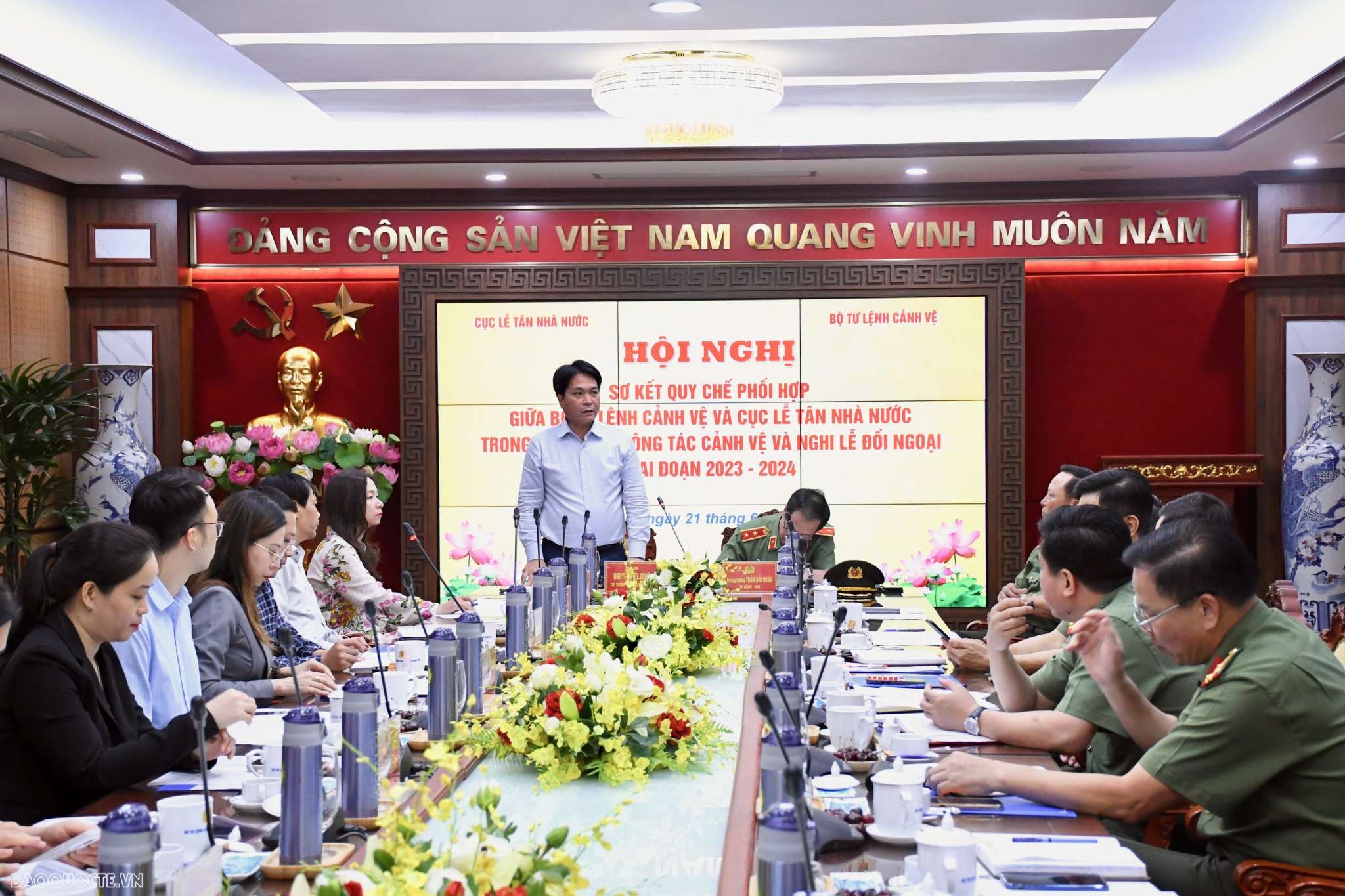 Tăng cường phối hợp công tác trong cảnh vệ và nghi lễ đối ngoại