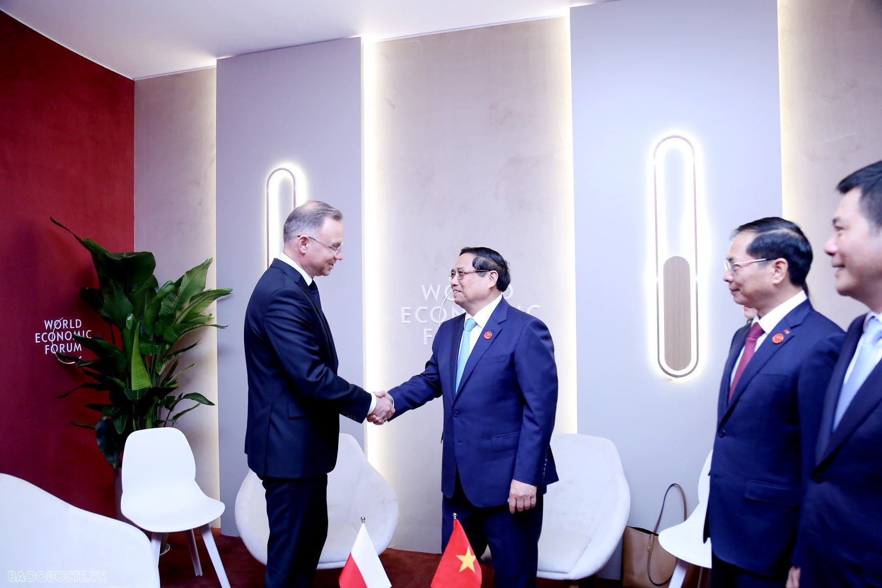 Thủ tướng Chính phủ Phạm Minh Chính gặp Tổng thống Ba Lan A. Duda nhân dịp tham dự Hội nghị WEF Đại Liên năm 2024 WEF Đại Liên 2024: Thủ tướng Chính phủ Phạm Minh Chính gặp Tổng thống Ba Lan Andrzej Duda