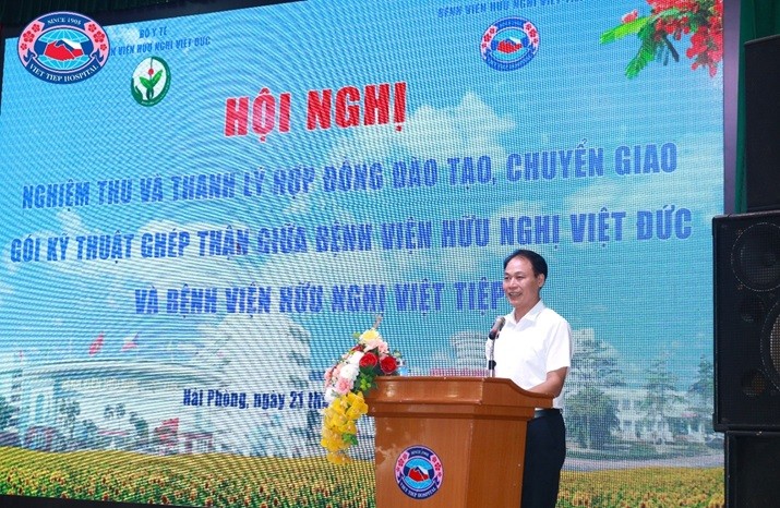 PGS.TS Lê Minh Quang – Giám đốc Sở Y tế thành phố Hải Phòng phát biểu tại Hội nghị PGS.TS Lê Minh Quang – Giám đốc Sở Y tế thành phố Hải Phòng phát biểu tại Hội nghị