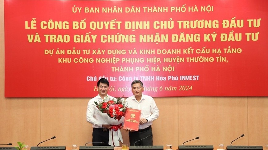 Dự án Đầu tư xây dựng và kinh doanh kết cấu hạ tầng KCN Phụng Hiệp, Thường Tín có tổng mức đầu tư tới 2.938 tỷ đồng