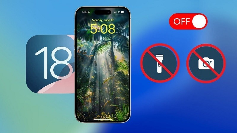 Xóa ứng dụng trên màn hình khóa iPhone với iOS 18 đơn giản, nhanh chóng