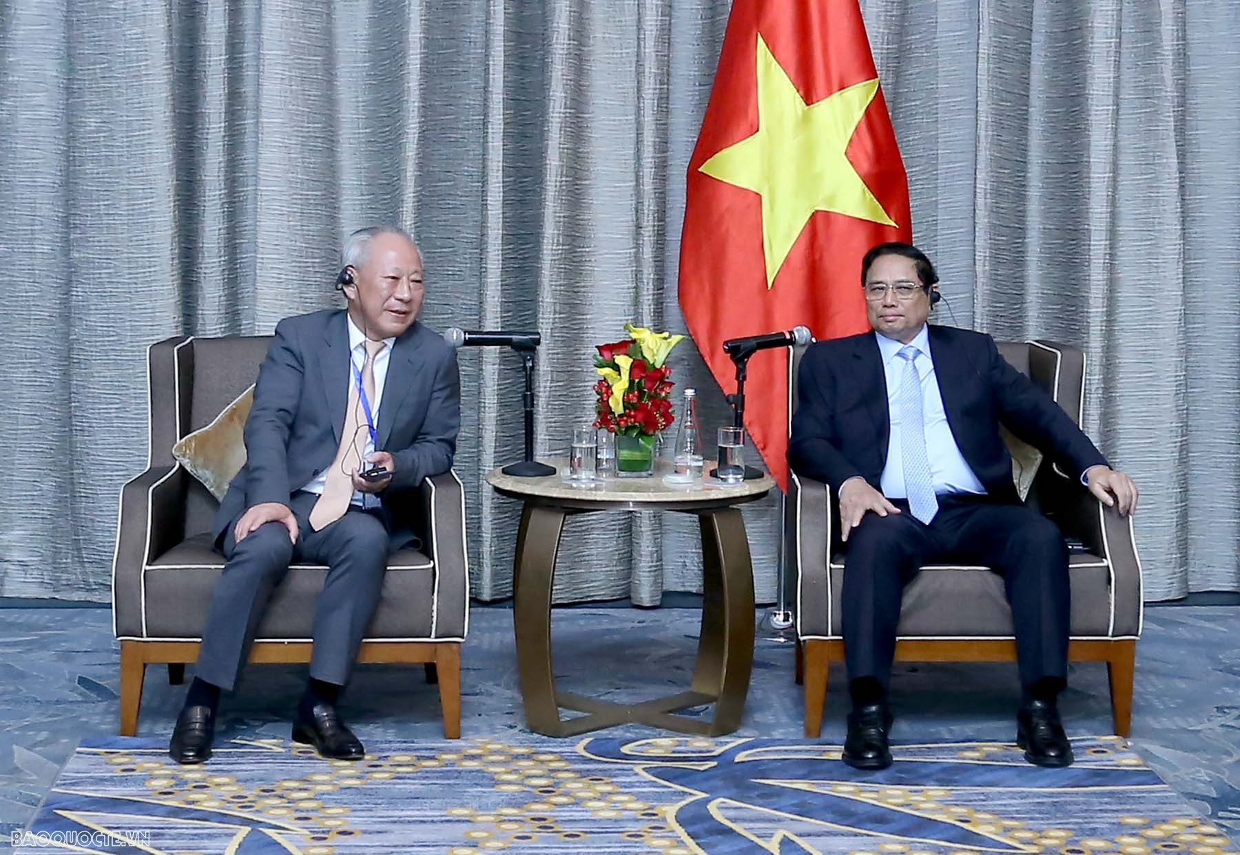 Thủ tướng Chính phủ Phạm Minh Chính tiếp lãnh đạo một số Tập đoàn trong lĩnh vực phát triển hạ tầng, năng lượng, môi trường hàng đầu Trung Quốc. Thủ tướng Chính phủ Phạm Minh Chính tiếp lãnh đạo một số Tập đoàn trong lĩnh vực phát triển hạ tầng, năng lượng, môi trường hàng đầu Trung Quốc.