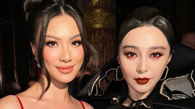 Á hậu Kim Duyên 'đọ sắc' diễn viên Phạm Băng Băng tại Tuần lễ thời trang Paris