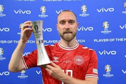Tiền vệ Eriksen gặp vấn đề sức khỏe trước trận đấu tuyển Đan Mạch và Đức