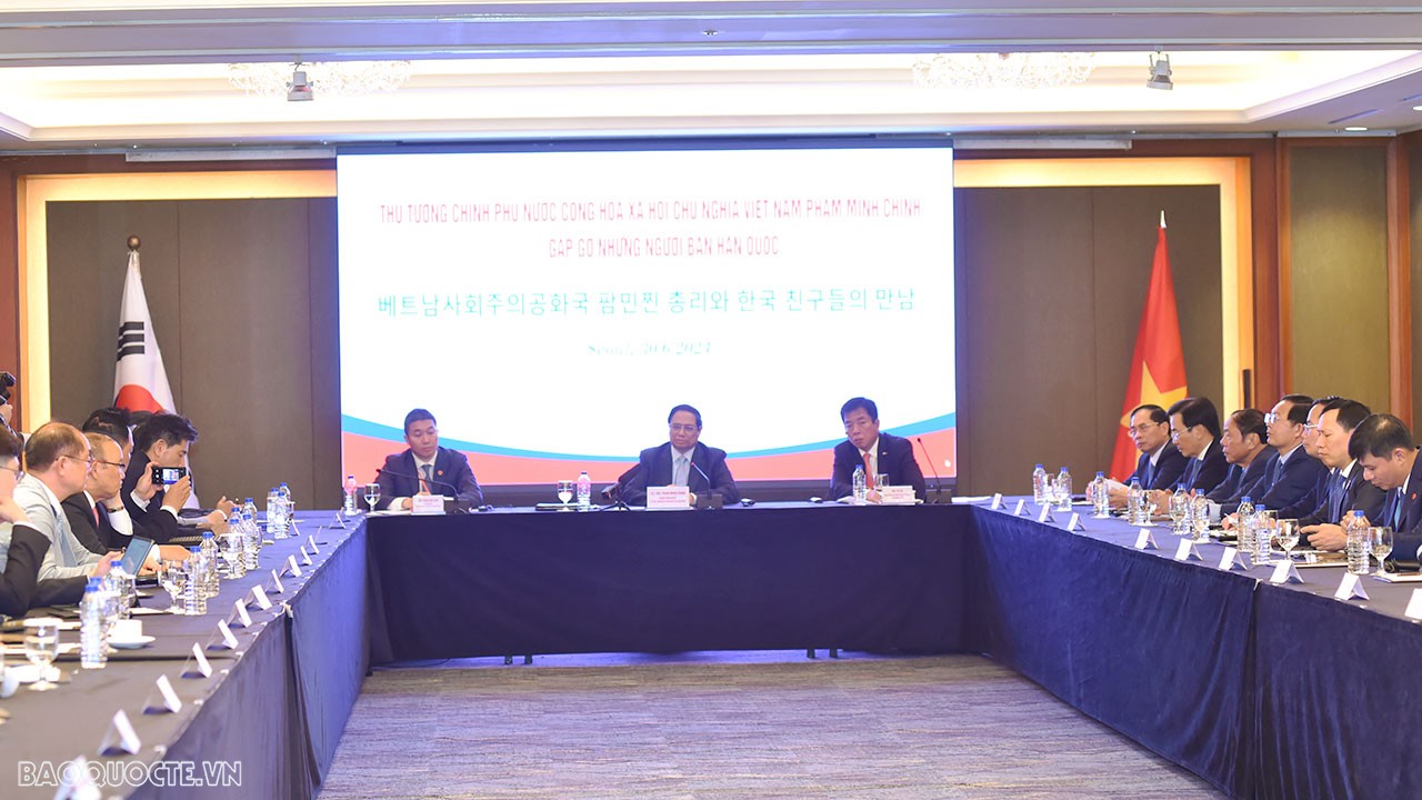 Thủ tướng Phạm Minh Chính gặp gỡ những người bạn Hàn Quốc Thủ tướng Phạm Minh Chính gặp gỡ những người bạn Hàn Quốc