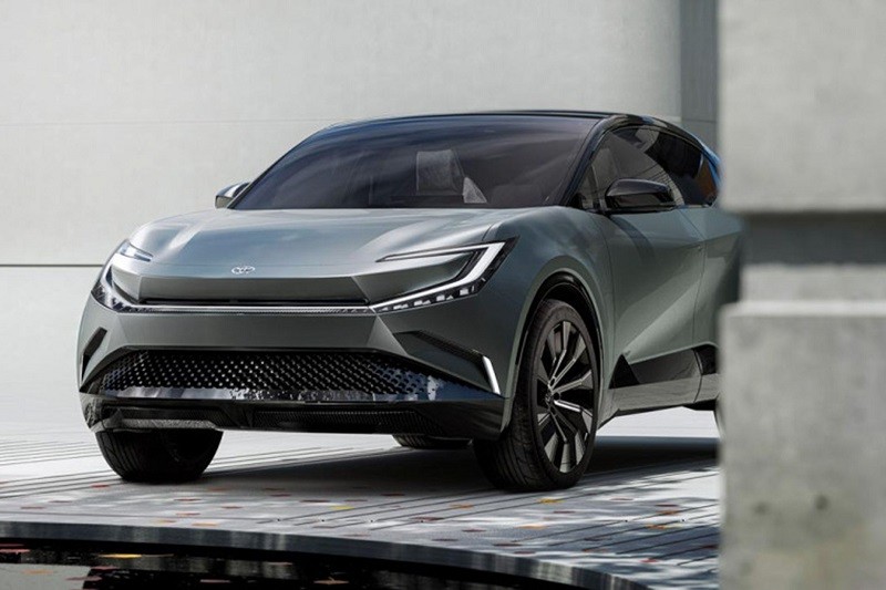 Mẫu xe điện Toyota BZ Compact SUV concept. Mẫu xe điện Toyota BZ Compact SUV concept.