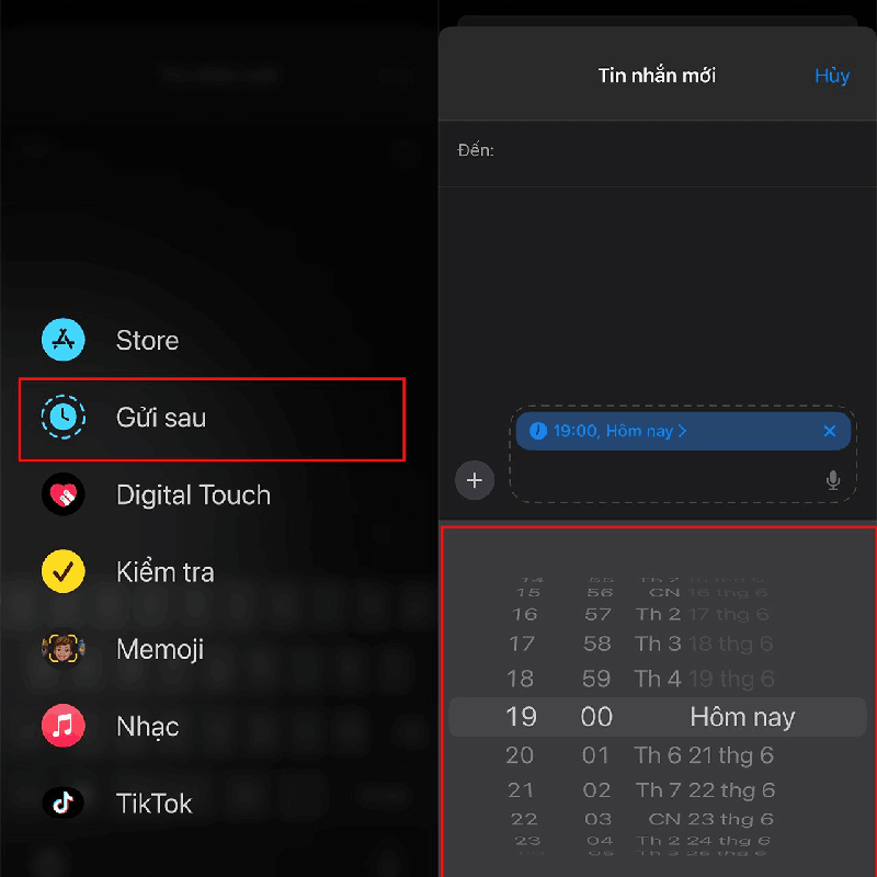Cách hẹn giờ gửi tin nhắn trên iMessage cực đơn giản Cách hẹn giờ gửi tin nhắn trên iMessage cực đơn giản