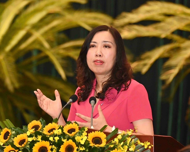 Thứ trưởng Bộ Ngoại giao Lê Thị Thu Hằng làm việc tại TP. Hồ Chí Minh Thứ trưởng Bộ Ngoại giao Lê Thị Thu Hằng làm việc tại TP. Hồ Chí Minh