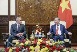 Chủ tịch nước Tô Lâm tiếp Đại sứ Belarus tại Việt Nam Uladzimir Baravikou