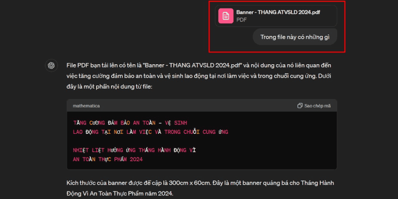 Bật mí cách phân tích dữ liệu từ file bằng ChatGPT-4o dễ dàng Bật mí cách phân tích dữ liệu từ file bằng ChatGPT-4o dễ dàng