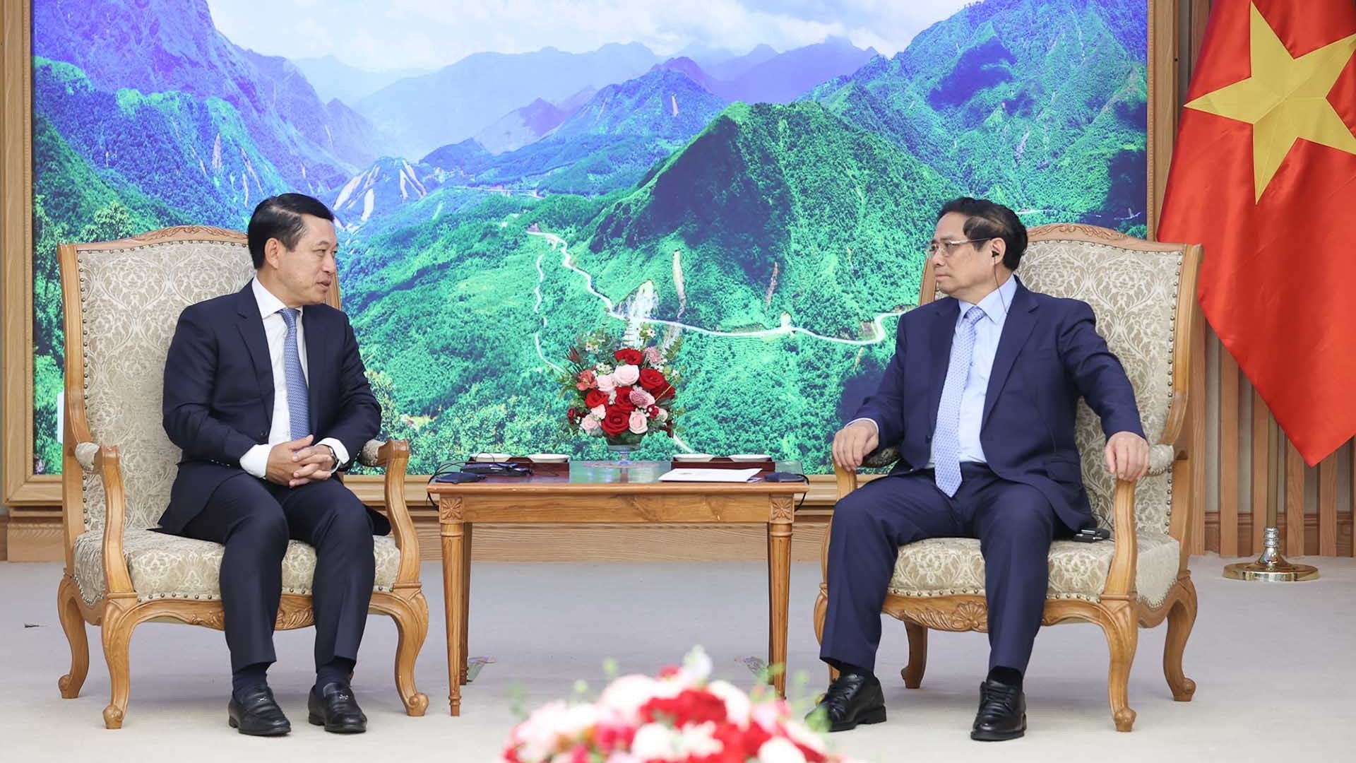 Thủ tướng Phạm Minh Chính tiếp Phó Thủ tướng Chính phủ, Bộ trưởng Ngoại giao Lào