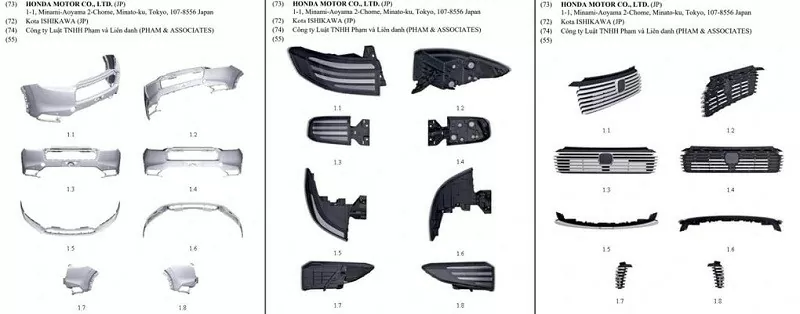 Một số chi tiết mới trên Honda HR-V mới đã được đăng ký bản quyền kiểu dáng tại Việt Nam Một số chi tiết mới trên Honda HR-V mới đã được đăng ký bản quyền kiểu dáng tại Việt Nam