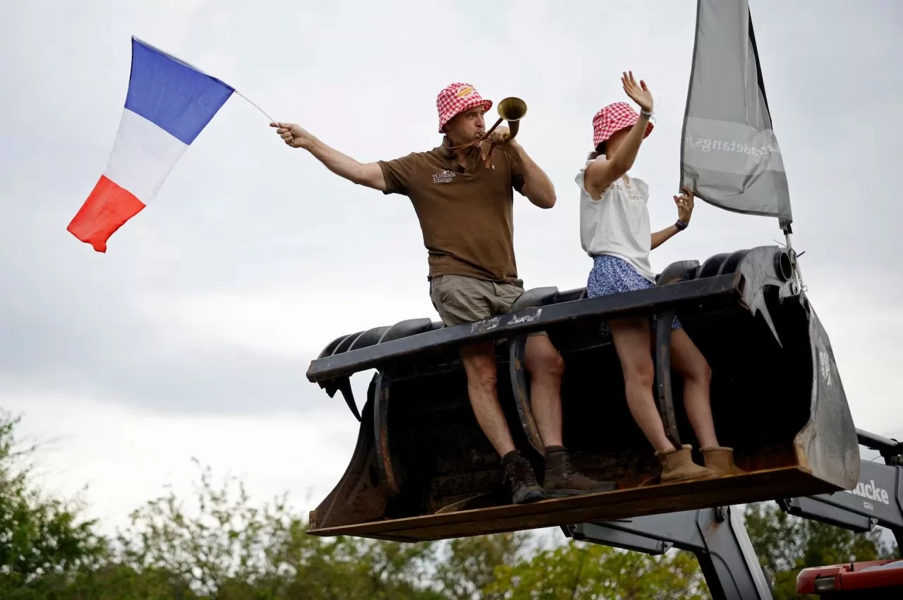 Những khung hình ấn tượng của giải đua xe đạp Tour de France Những khung hình ấn tượng của giải đua xe đạp Tour de France