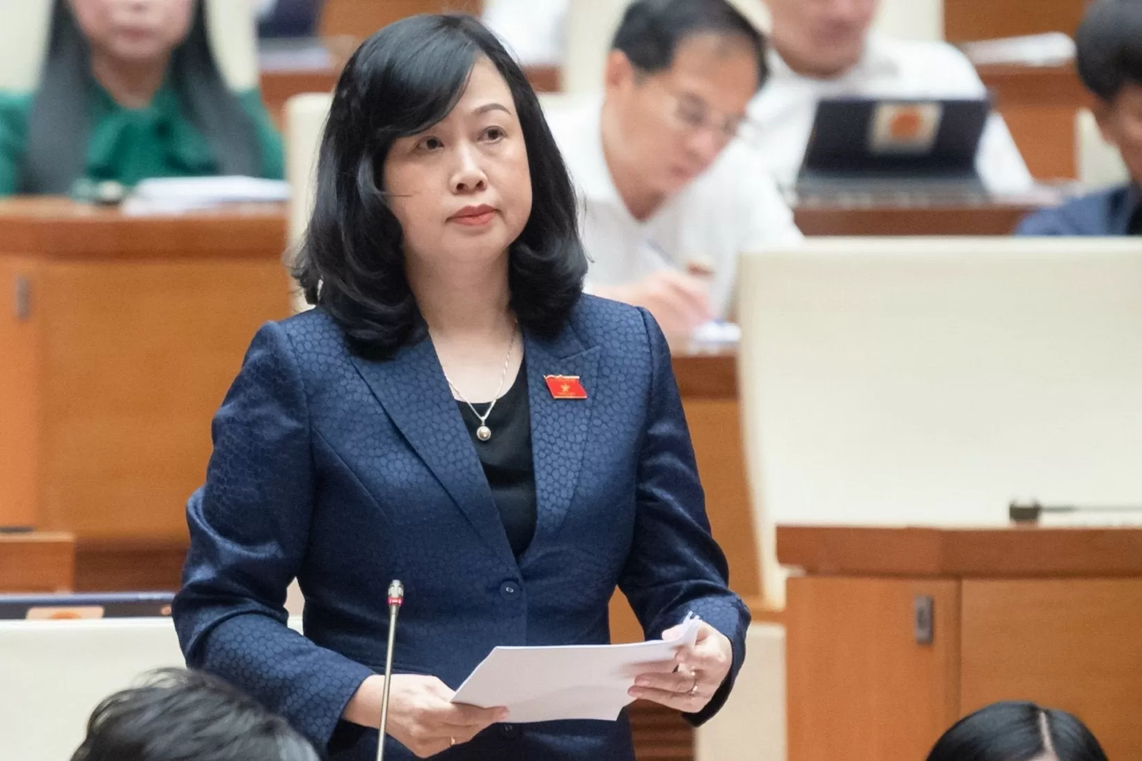 Bộ trưởng Y tế Đào Hồng Lan. Ảnh: Quốc hội Bộ trưởng Y tế Đào Hồng Lan. Ảnh: Quốc hội