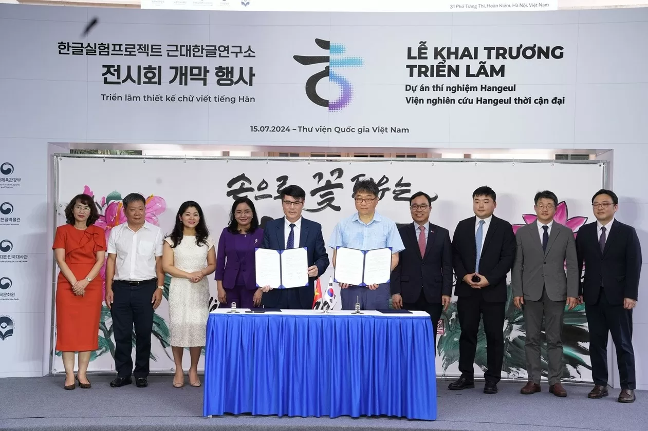 Tổ chức thành công sự kiện văn hóa Hangeul - chữ viết tiếng Hàn Tổ chức thành công sự kiện văn hóa Hangeul - chữ viết tiếng Hàn