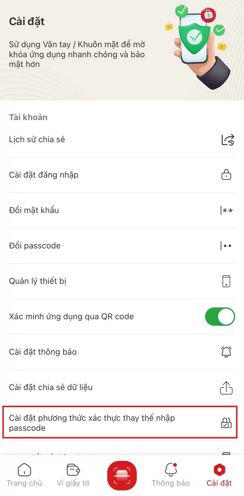 Hướng dẫn cách cài đặt Face ID thay thế passcode trên VNeID phiên bản 2.1.7 mới nhất Hướng dẫn cách cài đặt Face ID thay thế passcode trên VNeID phiên bản 2.1.7