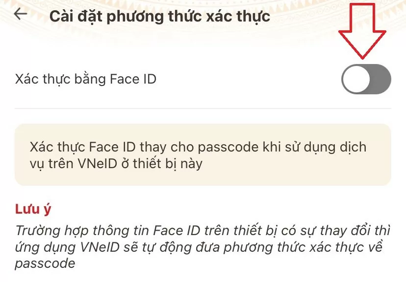 Hướng dẫn cách cài đặt Face ID thay thế passcode trên VNeID phiên bản 2.1.7 mới nhất Hướng dẫn cách cài đặt Face ID thay thế passcode trên VNeID phiên bản 2.1.7