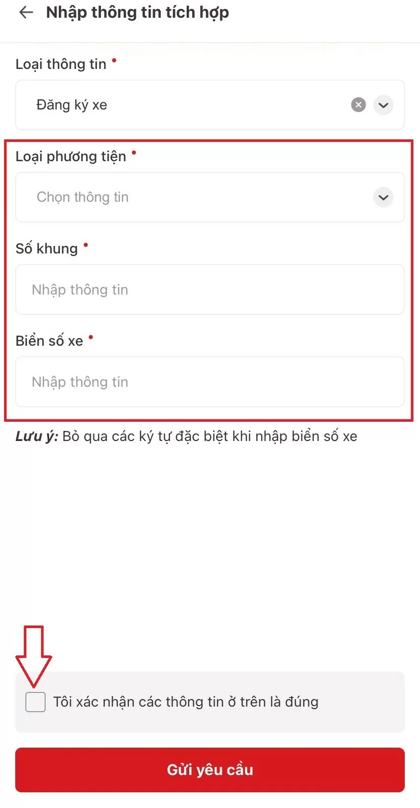 Tích hợp đăng ký xe vào VNeID bị từ chối thì phải làm sao? Tích hợp đăng ký xe vào VNeID bị từ chối thì phải làm sao?