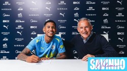 CHÍNH THỨC: Man City đón tân binh tài năng 20 tuổi Savinho