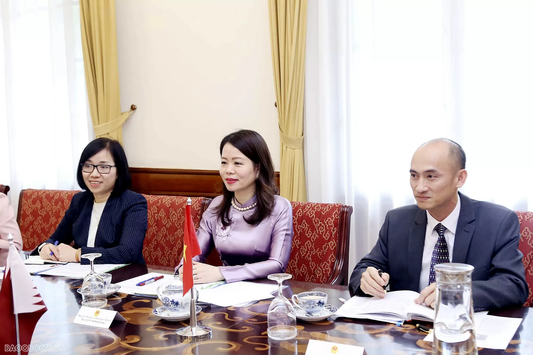 Tham khảo vấn đề chính lần 3 giữa Bộ Ngoại giao Việt Nam và Bộ Ngoại giao Qatar Thứ trưởng Ngoại giao Nguyễn Minh Hằng chủ trì Tham vấn chính trị Việt Nam Qatar