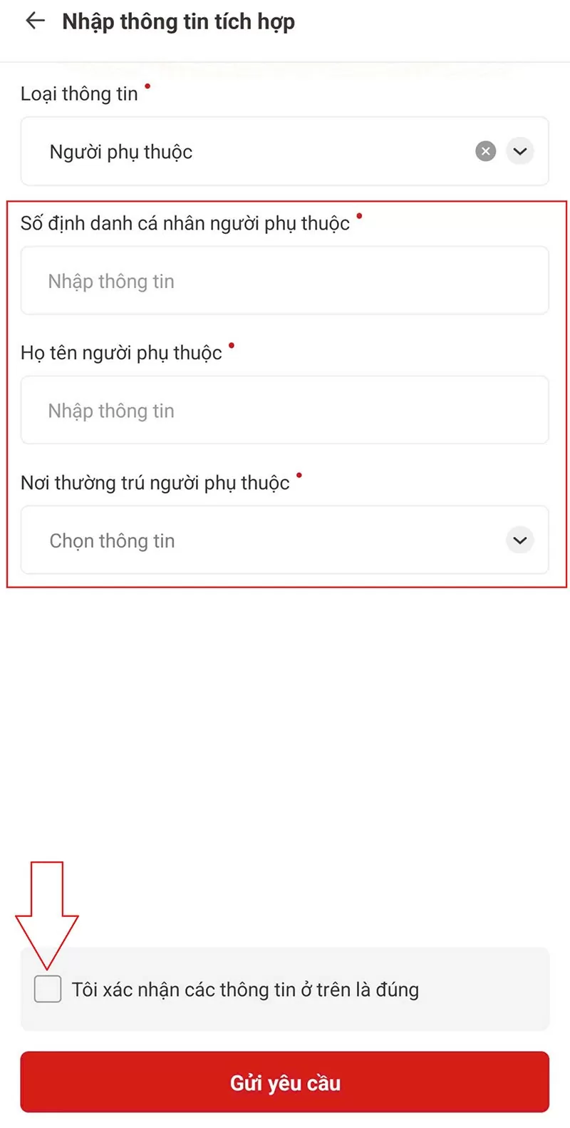 Hướng dẫn cách tích hợp thông tin người phụ thuộc trên VNeID Hướng dẫn cách tích hợp thông tin người phụ thuộc trên VNeID