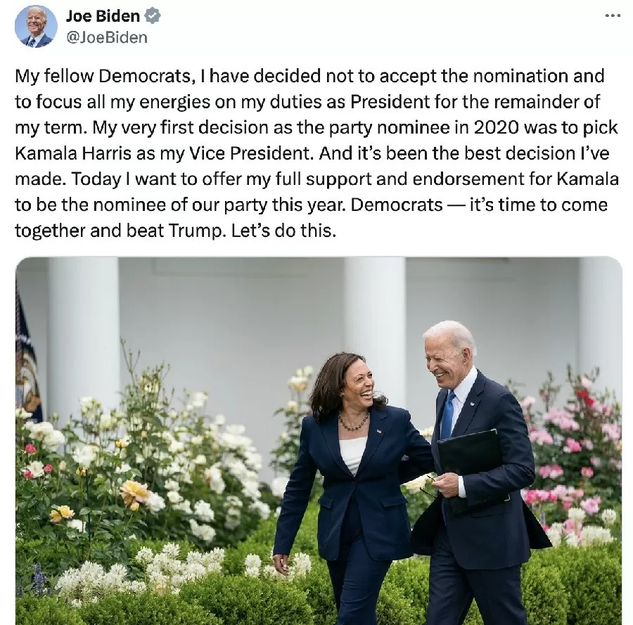 Bầu cử Mỹ 2024: Đảng Dân chủ hết lời ca ngợi quyết định rút lui của ông Biden, Israel gửi lời cảm ơn, Nga nói gì? Bầu cử Mỹ 2024: Đảng Dân chủ hết lời ca ngợi quyết định rút lui của ông Biden, Israel gửi lời cảm ơn, Nga nói gì?