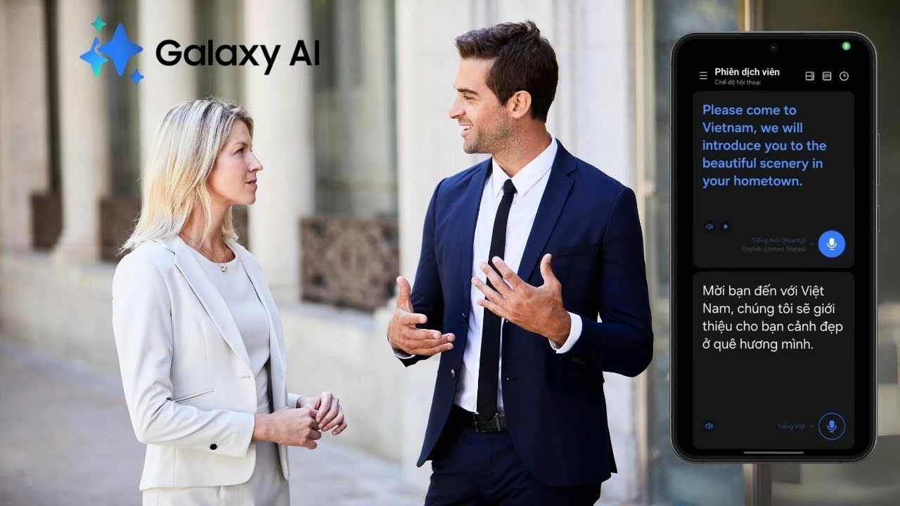 Dịch trực tiếp trên Samsung bằng Galaxy AI Dịch trực tiếp trên Samsung bằng Galaxy AI