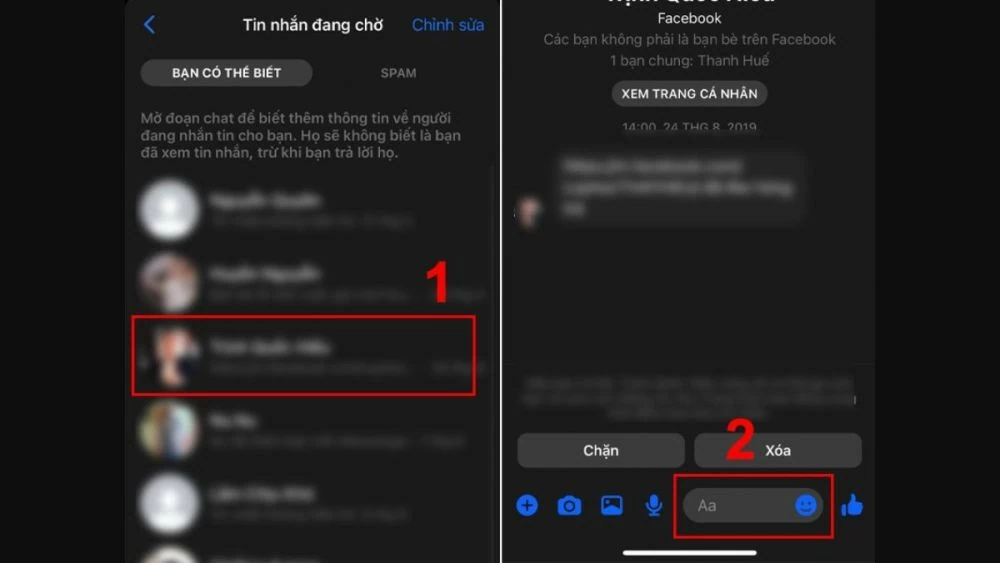 Dễ dàng xem tin nhắn ẩn trên Messenger của điện thoại và máy tính Dễ dàng xem tin nhắn ẩn trên Messenger của điện thoại và máy tính