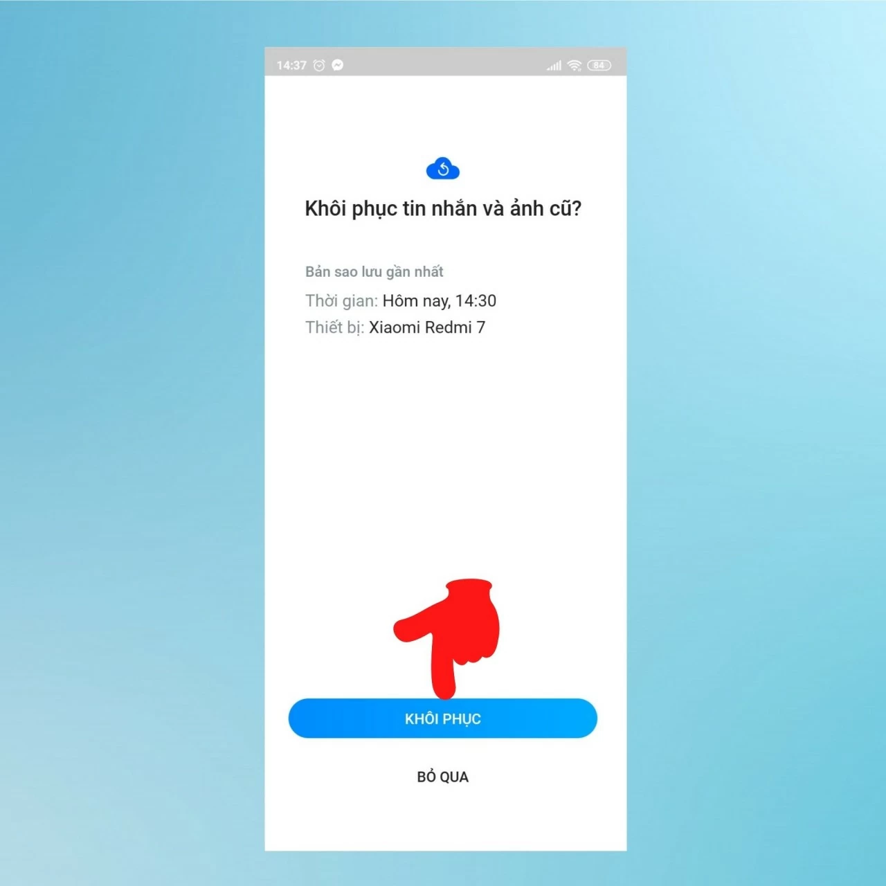 Cách khôi phục tin nhắn Zalo trên điện thoại và máy tính đơn giản nhất Cách khôi phục tin nhắn Zalo trên điện thoại và máy tính đơn giản nhất