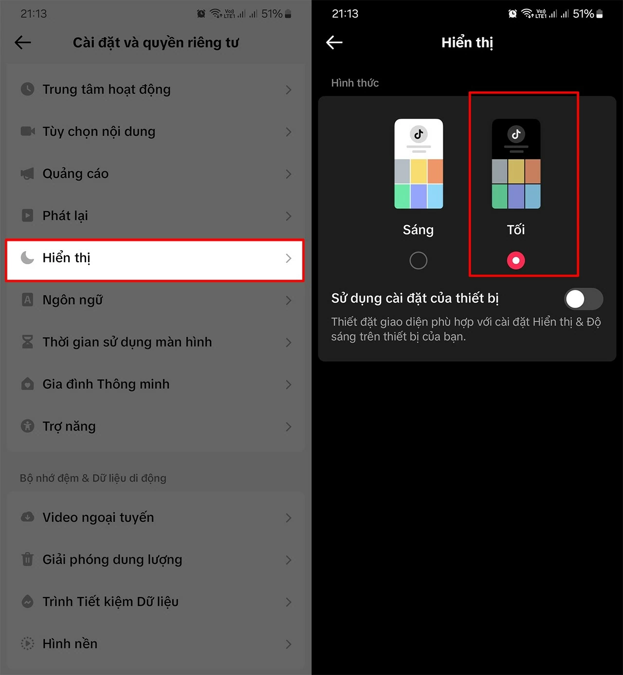 Bảo vệ mắt khi xem video trên TikTok Bảo vệ mắt khi xem video trên TikTok