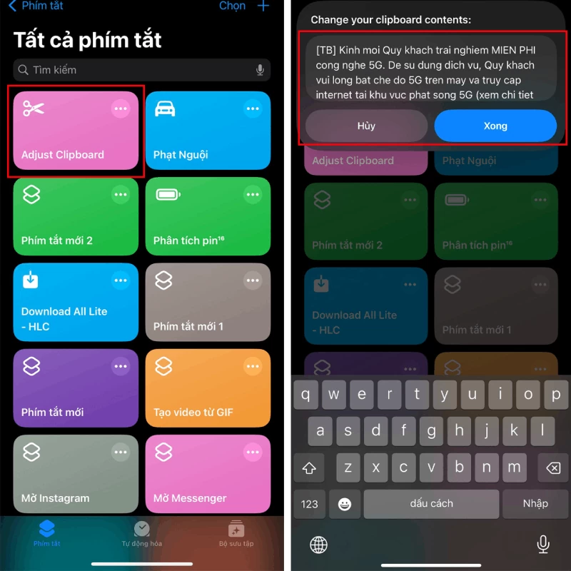 Mở clipboard trên iPhone cực đơn giản Mở clipboard trên iPhone cực đơn giản