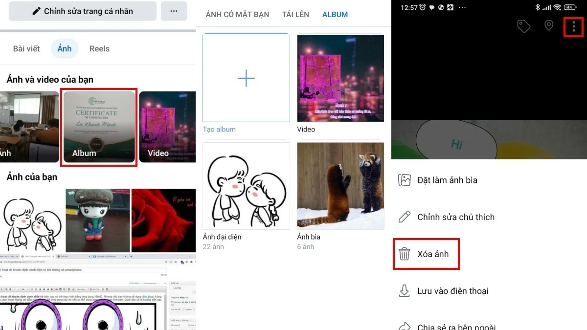 Xóa ảnh trên Facebook bằng điện thoại và máy tính Xóa ảnh trên Facebook bằng điện thoại và máy tính