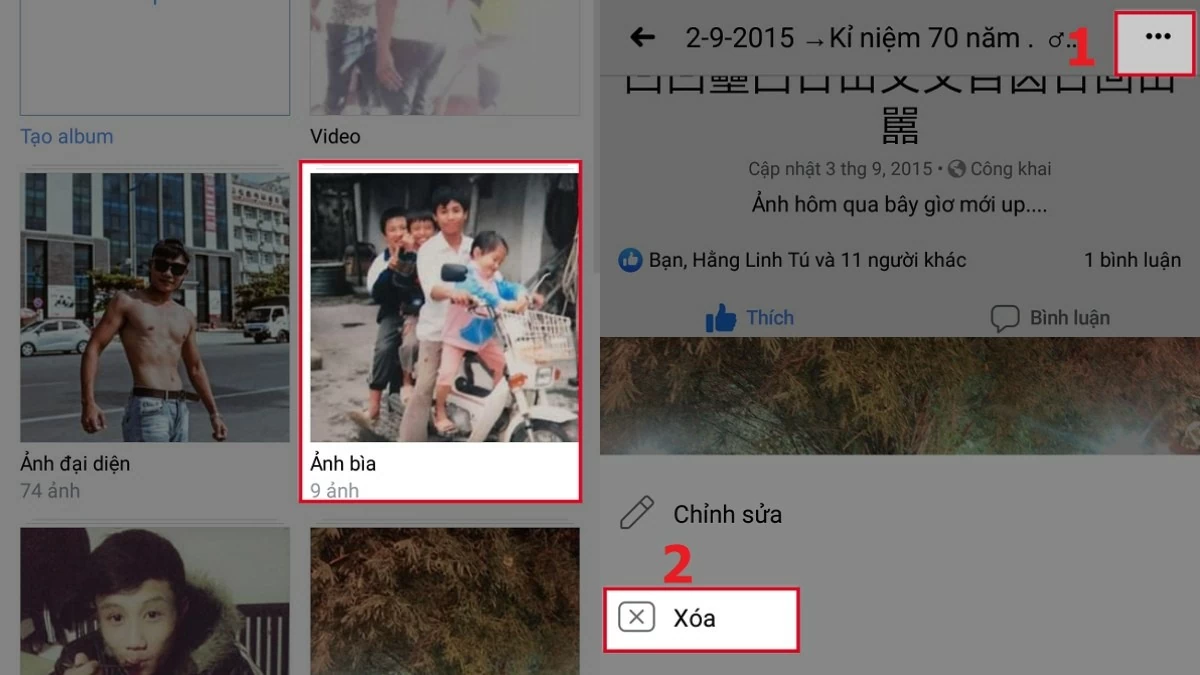 Xóa ảnh trên Facebook bằng điện thoại và máy tính Xóa ảnh trên Facebook bằng điện thoại và máy tính